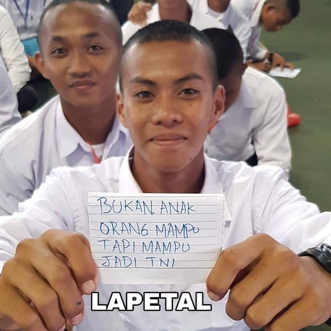 pria ini bukan orang mampu tapi lulus tni