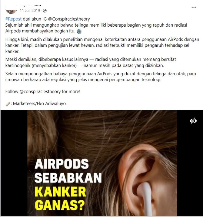 airpods tidak sebabkan kanker
