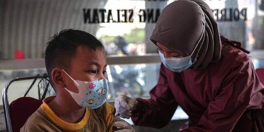 Update Vaksinasi Anak di Indonesia per 7 Januari 2022