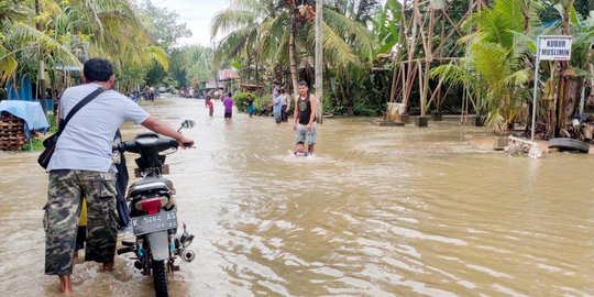 Banjir Rendam 2 Desa di Balangan Kalimantan Selatan