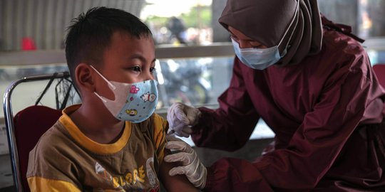 Polisi Targetkan Vaksinasi Diikuti 100 Anak dari Setiap Desa di Tasikmalaya