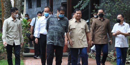 Survei Elektabilitas Ketum Parpol: Prabowo di Atas, Airlangga Kalahkan Megawati