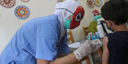 Vaksinasi Anak di Kota Tangerang Capai 72 Persen dari Target