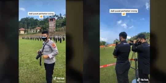 Asiknya Jadi Tim Liputan Polri, Bebas Mutar-mutar di Lapangan Depan Pimpinan