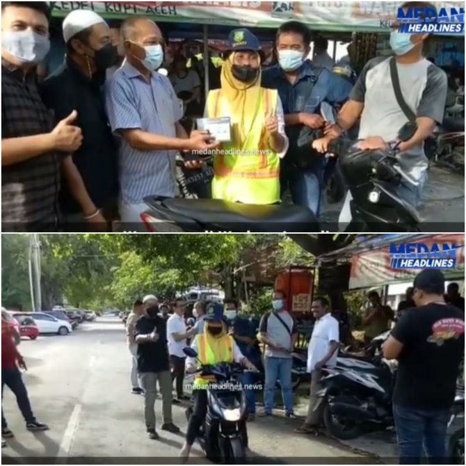 aksinya curi sepeda motor petugas kebersihan viral begini nasib dua pria di medan