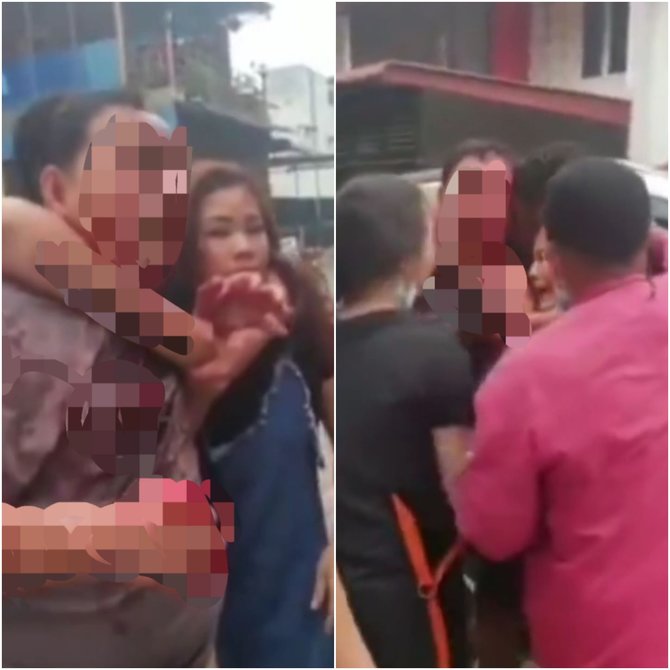 viral suami istri berlumuran darah dianiaya tetangga penyebabnya sepele