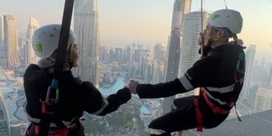 4 Momen Natasha Wilona & Verrell Bramasta Main Ayunan di Ketinggian, Gandengan Mesra