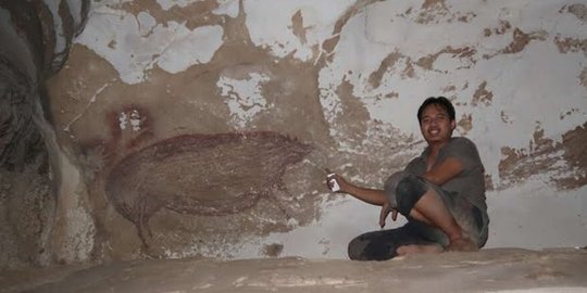 Seni Cadas Tertua di Dunia dari Karst Maros Pangkep