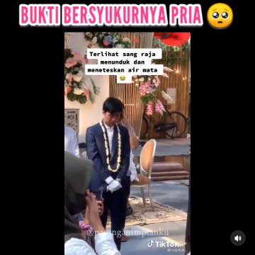 tangis pengantin pria usai tegang saat ijab tanda syukur