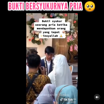 tangis pengantin pria usai tegang saat ijab tanda syukur