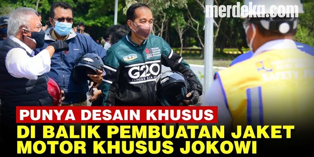 VIDEO: Cerita Pembuatan Desain Khusus Jaket Motor Presiden Jokowi Buatan Anak Bangsa
