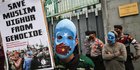 Massa Aliansi Mahasiswa Islam Demo Kedutaan Besar China Terkait Uighur