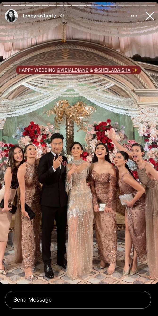 potret seleb cowok dan cewek hadir di resepsi vidi aldiano dan sheila dara curi perhatian