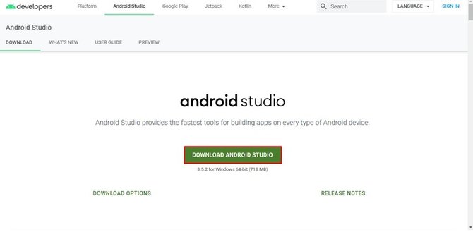 cara instal android studio