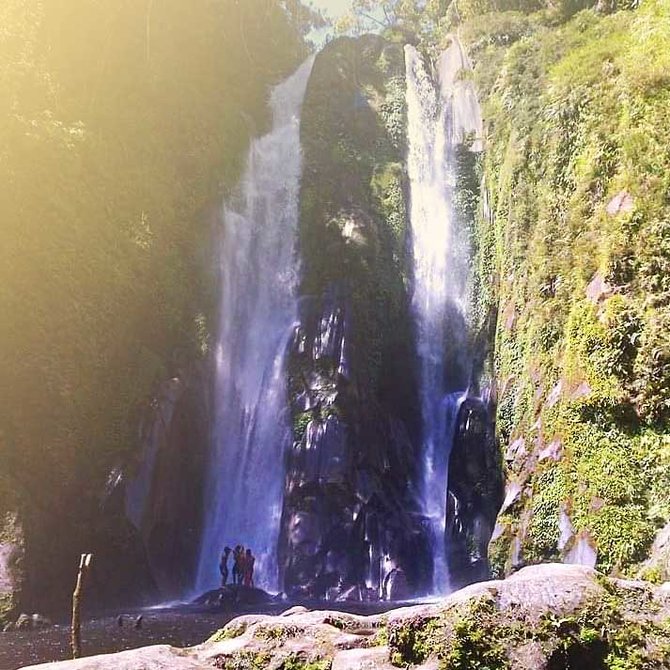 dijuluki air terjun kembar intip pesona lae mbilulu di pakpak barat