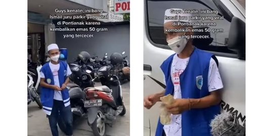 Cerita Tukang Parkir Berhati Mulia, Sering Kembalikan HP Hingga Emas 50 Gram