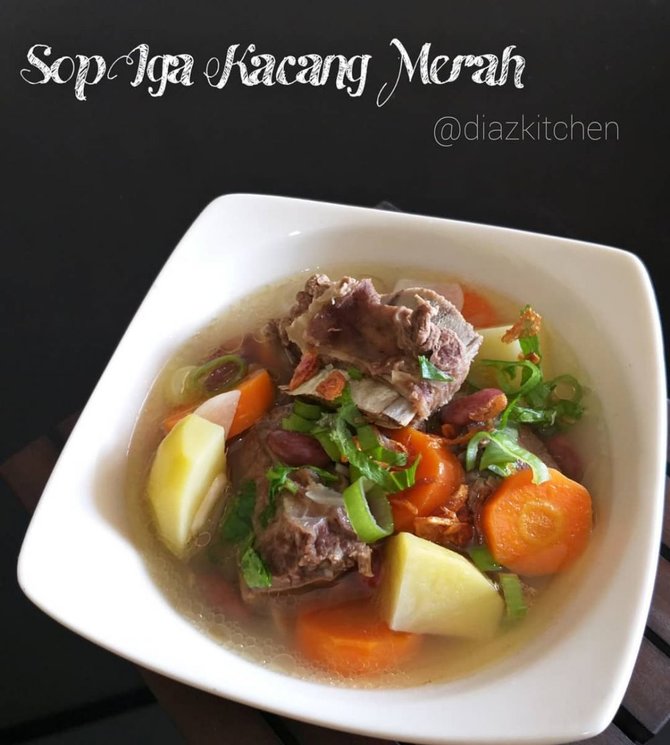 resep sup kacang merah