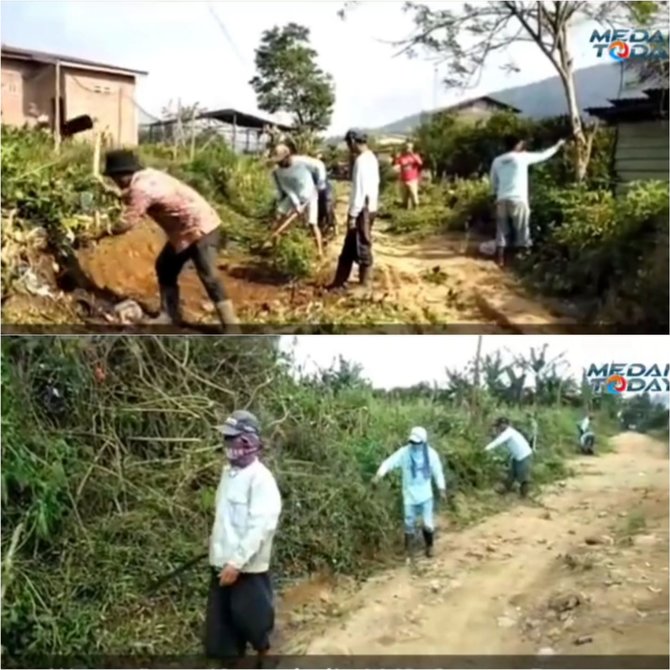 jokowi disebut akan kunjungi liang melas warga gotong royong lakukan ini