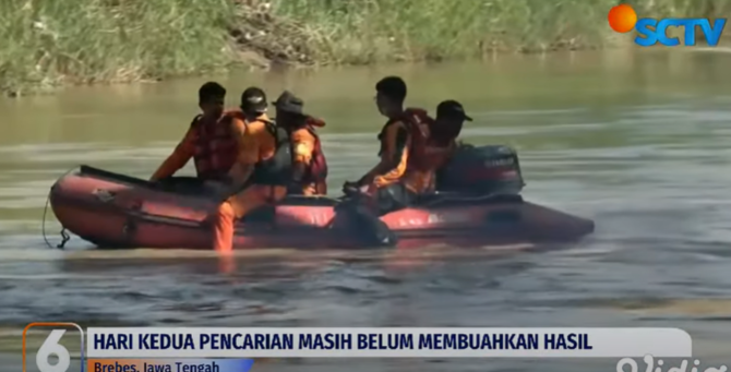 remaja di brebes hilang setelah terjun dari sungai