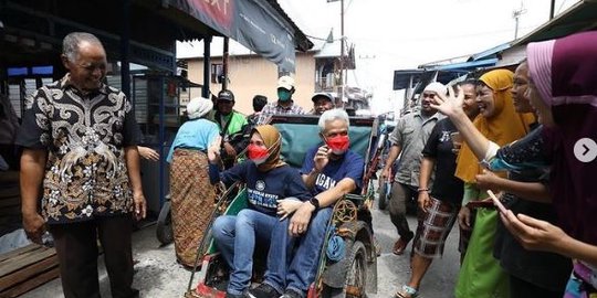 Keseruan Ganjar Pranowo di Lampung, Bertemu Sepupu Setelah Berpisah Puluhan Tahun