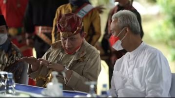 keseruan ganjar pranowo di lampung