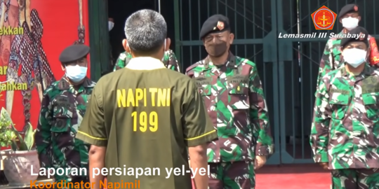 Jenderal Bintang Satu TNI Datang, Begini Kompaknya Napi Militer Beri Salam 'Komando'