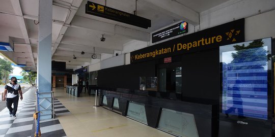 Suasana Bandara Halim Perdanakusuma yang Ditutup untuk Revitalisasi