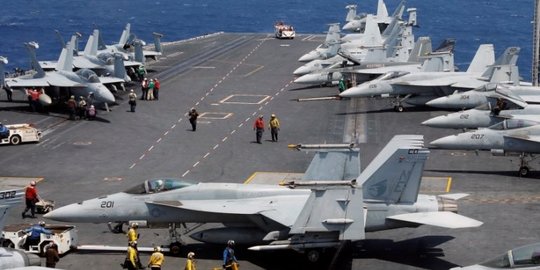 AS akan Angkut Pesawat F-35 yang Jatuh di Laut China Selatan karena Salah Mendarat