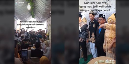 Berpisah & Tak Pernah Jumpa, Sang Adik Langsung Jadi Wali Nikah di Pertemuan Pertama