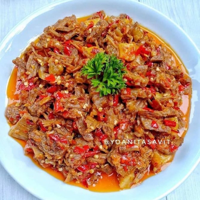 oseng daging pedas