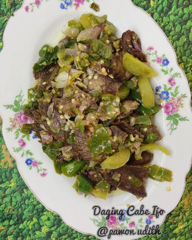 oseng daging pedas