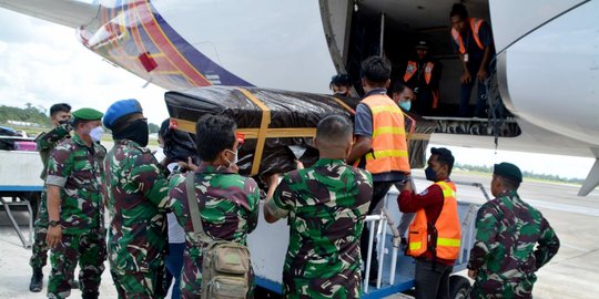 Jenazah 3 Prajurit TNI yang Gugur di Papua Diterbangkan ke Kampung Halaman