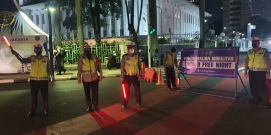 Crowd Free Night Nanti Malam, Ini Ruas Jalan di DKI Dijaga Polisi