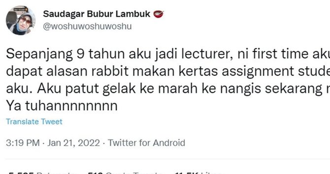 Viral Mahasiswa Tak Bisa Kumpulkan Tugas, Alasannya Bikin Dosen Heran ...