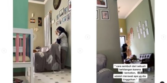 Kisah Sedih Istri Bereskan Rumah Usai 8 Bulan Ditinggal Wafat Suami, Banjir Air Mata