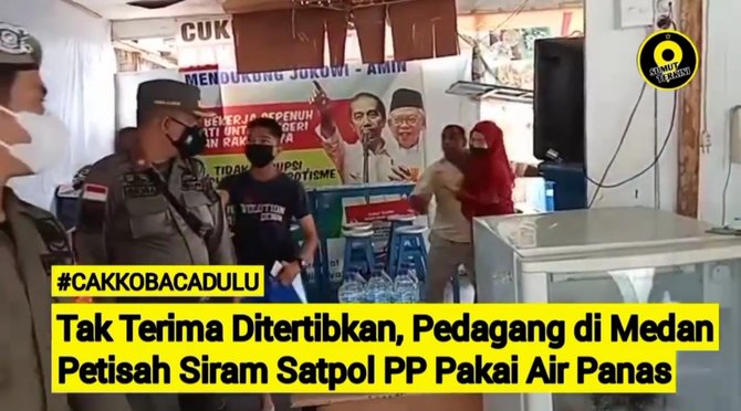 viral video pedagang warkop bentrok dengan petugas ppkm wawalkot medan lakukan ini