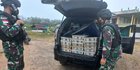 Satgas Pamtas Gagalkan Penyelundupan 350 Ekor Burung Kacer di Sanggau