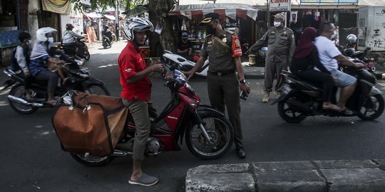 Tak Pakai Masker, 38.519 Orang Diberi Sanksi Satpol PP DKI Sepanjang Januari