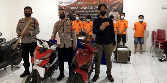 Modus Tawuran, 6 Begal di Palembang Rampok Motor Ibu Rumah Tangga