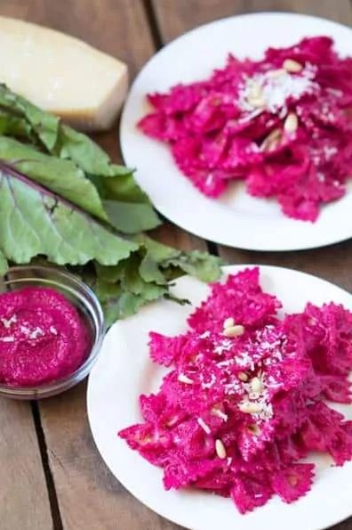 beet pesto pasta