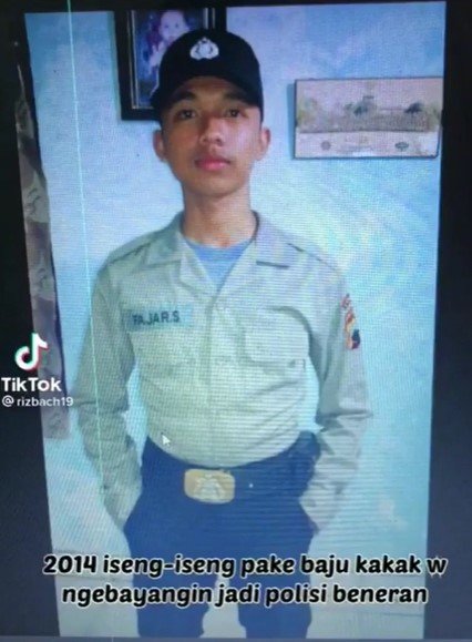 rizky jadi polisi