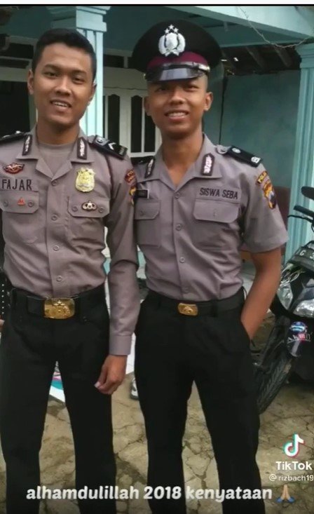 rizky jadi polisi