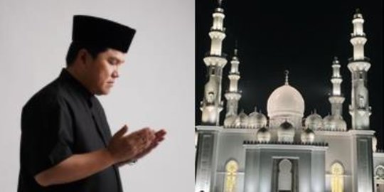 Melihat Megahnya Masjid Milik Menteri Erick Thohir, Suasananya Bak di Timur Tengah