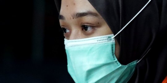 Ekspresi Nur Afifah Balqis Kembali Jalani Pemeriksaan di KPK