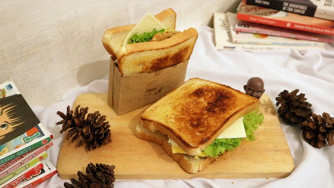 ilustrasi sandwich toast