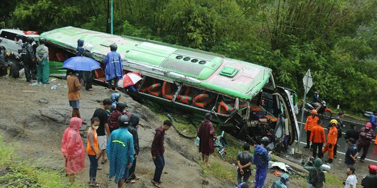 Korban Kecelakaan Bus Pariwisata di Bantul Bertambah jadi 14 Orang