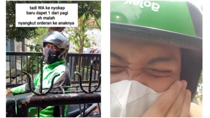 momen viral pria order ojol di bogor malah nyangkut di bapak sendiri