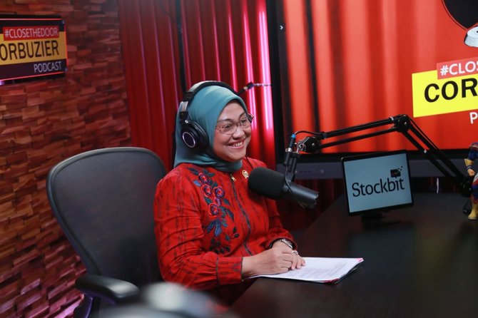 menaker ida fauziyah dalam dialog podcast deddy corbuzier