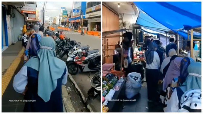 viral antrean minyak goreng mengular panjang di garut