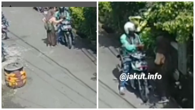 viral diduga ojol rampas hp siswa sd